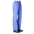 thumbnail image 3 of Maevn CORE Women's Classic V-Neck Solid Scrub Top & Full Elastic Band Cargo Scrub Pant Set [XXS - 3XL], 3 of 5