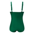 thumbnail image 4 of Huesdet Plus Size One Piece Swimsuit for Women Tummy Control Bathing Suit Cutout High Waisted Tie Back 1 Piece Swim Suit[Green,XL], 4 of 5