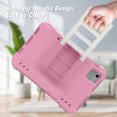 thumbnail image 6 of Kids Case for Samsung Galaxy Tab A 8.0 2019 SM-T290 T295 T297, Silicone Rotating Kickstand Handle Shockproof Bumper Lightweight Kids Friendly Case Cover for Girls Boys, Pink, 6 of 6
