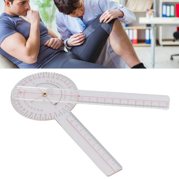 Goniómetro Transparente Ortopédico, Goniómetro 360 Fisioterapia Regla De Transportador De ángulo Para Articulación De Rodilla Codo Hombro