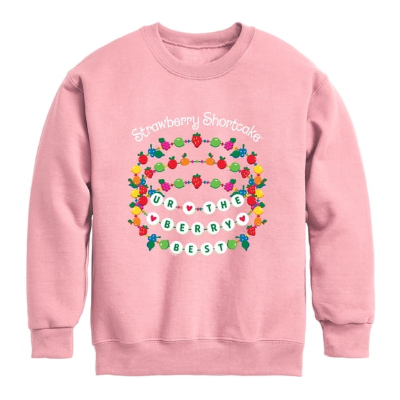 Strawberry Shortcake - Charm Bracelets - Youth Boys Crew Fleece Sweatshirt