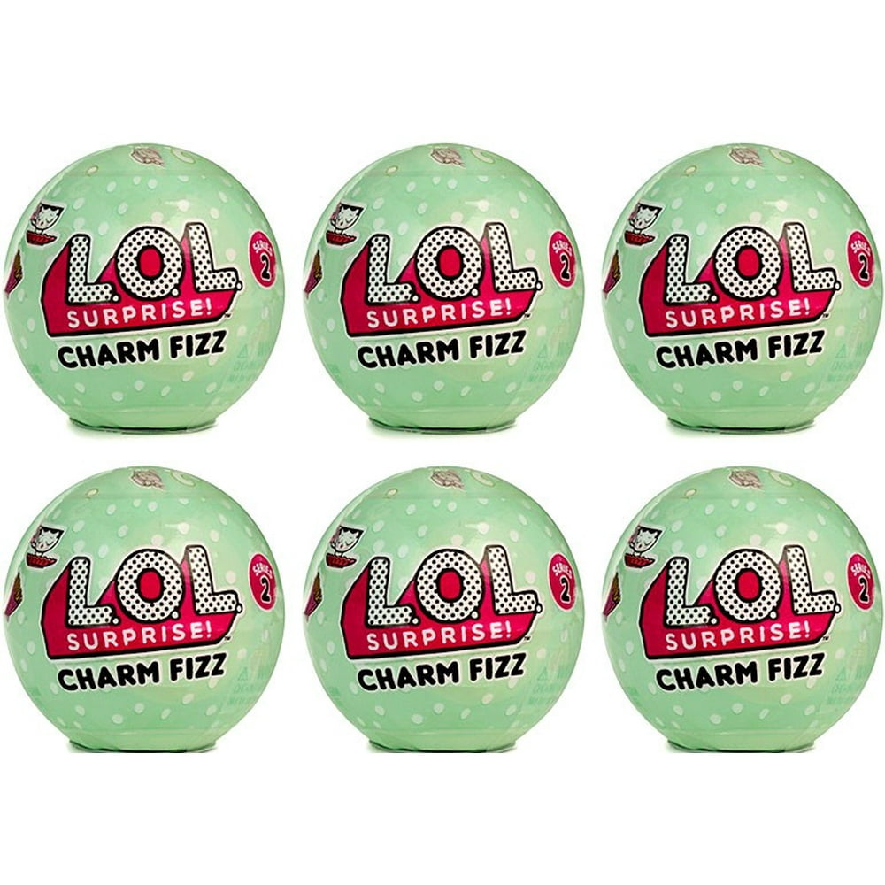 LOL Surprise Series 2 Charm Fizz Bath Bomb [Set of 6]