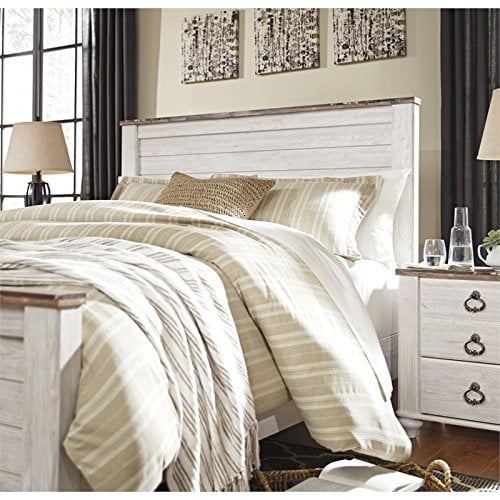 Ashley Willowton Queen Panel Bed In Whitewash Com Ashley Willowton Queen Panel Bed In, Willowton Queen Panel Bed