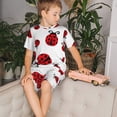 thumbnail image 4 of Fotbe Fly Flying Ladybug Pijama Estampada de 2 Piezas para Niños – Ropa de Dormir de Manga Corta Cómoda para Niños y Niñas, Camiseta y Shorts de Algodón-3X-Large, 4 of 6