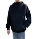 thumbnail image 3 of Sudaderas con capucha de cuello alto para hombres, ropa de calle Ninja, sudaderas con letras bordadas, Hip Hop, moda Vintage, forro polar, otoño, 3 of 5