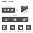 thumbnail image 3 of Yayeee Faucet Mat for Kitchen Sink 14.7" Diatomite Long Splash Guard Pad, Orange Cat Planet, 3 of 7