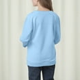 thumbnail image 4 of Toddler Girls Boys Sweatshirts Toddler Long Sleeve Pullover Sweatshirts Kids Boys Crewneck Tops Shirts Blue 14-15 Years, 4 of 7