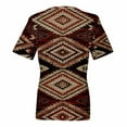 thumbnail image 4 of TQWQT Short Sleeve Shirts for Women Causal V Neck Western Aztec T Shirt Summer Loose Fit Ethnic Print Graphic Tees, 4 of 5