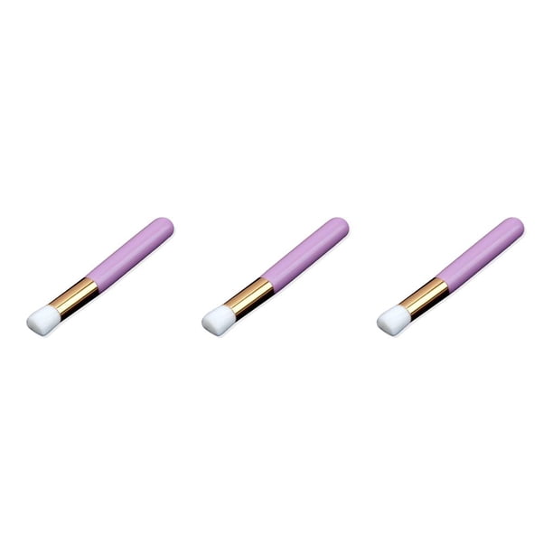 Vogacara Champú de pestañas para extensiones de pestañas, limpieza profunda, cepillos para la nariz, mango acrílico, maquillaje, cabeza de flor plana, Type1 NO1 Vogacara CBP231243