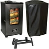 Masterbuilt 20070411 30" Electric Smoker, Leg Extension Kit and Smoker Cover