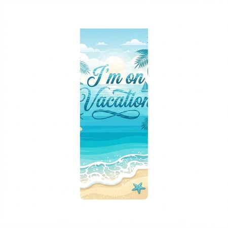 Trenditum Tropical Beach Vacation 40 oz Stainless Steel Tumbler with Handle and Straw