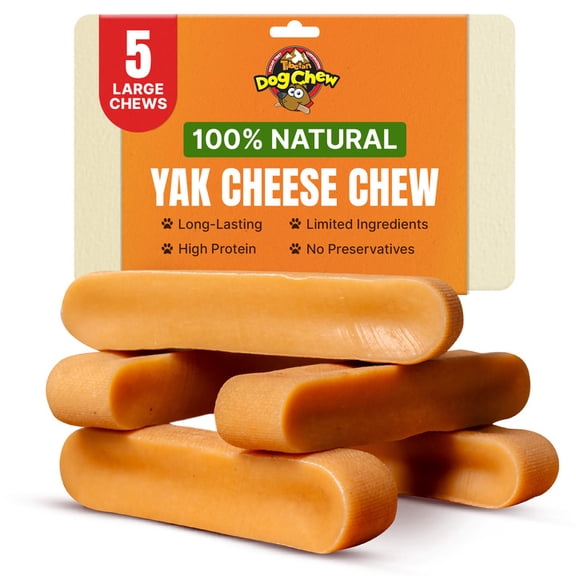 Mount Tibet Himalayan Cheese Chews for Dogs, Large 1lb (Pack of 5)
