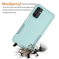 thumbnail image 5 of Njjex for Samsung Galaxy A13 5G Case, Galaxy A13 Case Dual Layer Rubber Protection Cover Anti-Scratch Protective Slim Lightweight Shockproof Heavy-Duty Case for Samsung A13 5G- Turquoise, 5 of 6