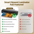 thumbnail image 2 of Láminas laminadoras Laminator Crenova, 13 pulgadas, 6 en 1, 50, color negro, 2 of 8