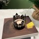 thumbnail image 4 of Decoración del hogar, decoración de habitaciones, decoración de paredes, candelabro de hierro para sala de estar, comedor, centro de mesa con decoración de casas negras, candelabro de hierro, 4 of 6