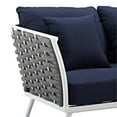 thumbnail image 5 of Afuera Living Aluminum Patio Sofa in White navy, 5 of 5