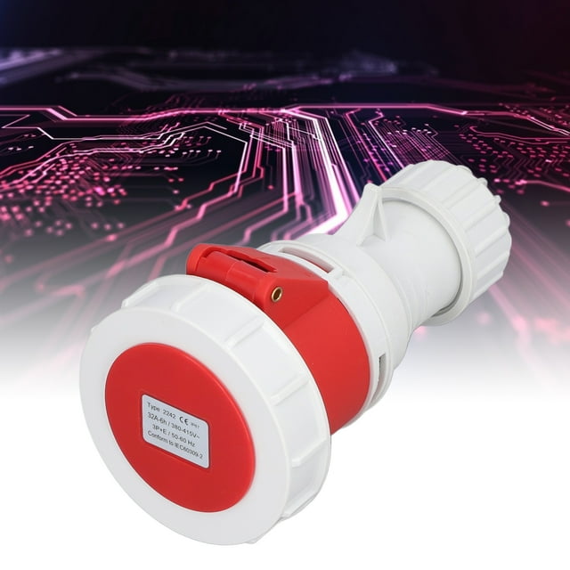 Aviation Male Plug, High Efficiency Insulation Industrial Connector Nylon Shell IP67 Protection for Water Conservancy for Power Plants