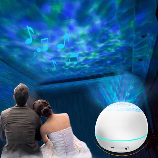 Luces nocturnas de proyección, luz nocturna multifunción, Bluetooth, audio, luces coloridas, gran lámpara