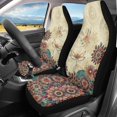 thumbnail image 2 of XYZCANDO Comfortable Car Seat Covers Auto SUV Van, Anti-Scratch Elastic Carseat Covers 2pcs Polyester Dragonfly Flowers Pattern, 2 of 10