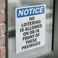 thumbnail image 4 of (2 Pack) No Loitering Is Allowed On Or OSHA Notice Sign 5 Inch X 3.5 Inch Vinyl Label Decal Sticker Weather Resistant, UV Protected for Workplace, Business, and Construction Site, Made, 4 of 7