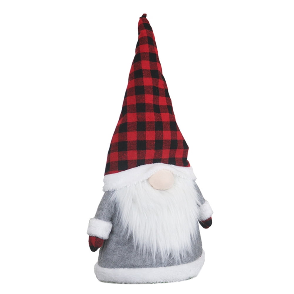 Gonk Style Wine Bottle Toppers Gnome Head Bottle Covers In Red, Grey