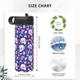 thumbnail image 4 of Pofeuu mushroom rainbow Skull cartoon Print 18oz Sports Insulated Kettle, Sports Bottle Water Bottles For Men Women For Gym Hiking Camping Running Mountain Bike Outdoor Sports, 4 of 8