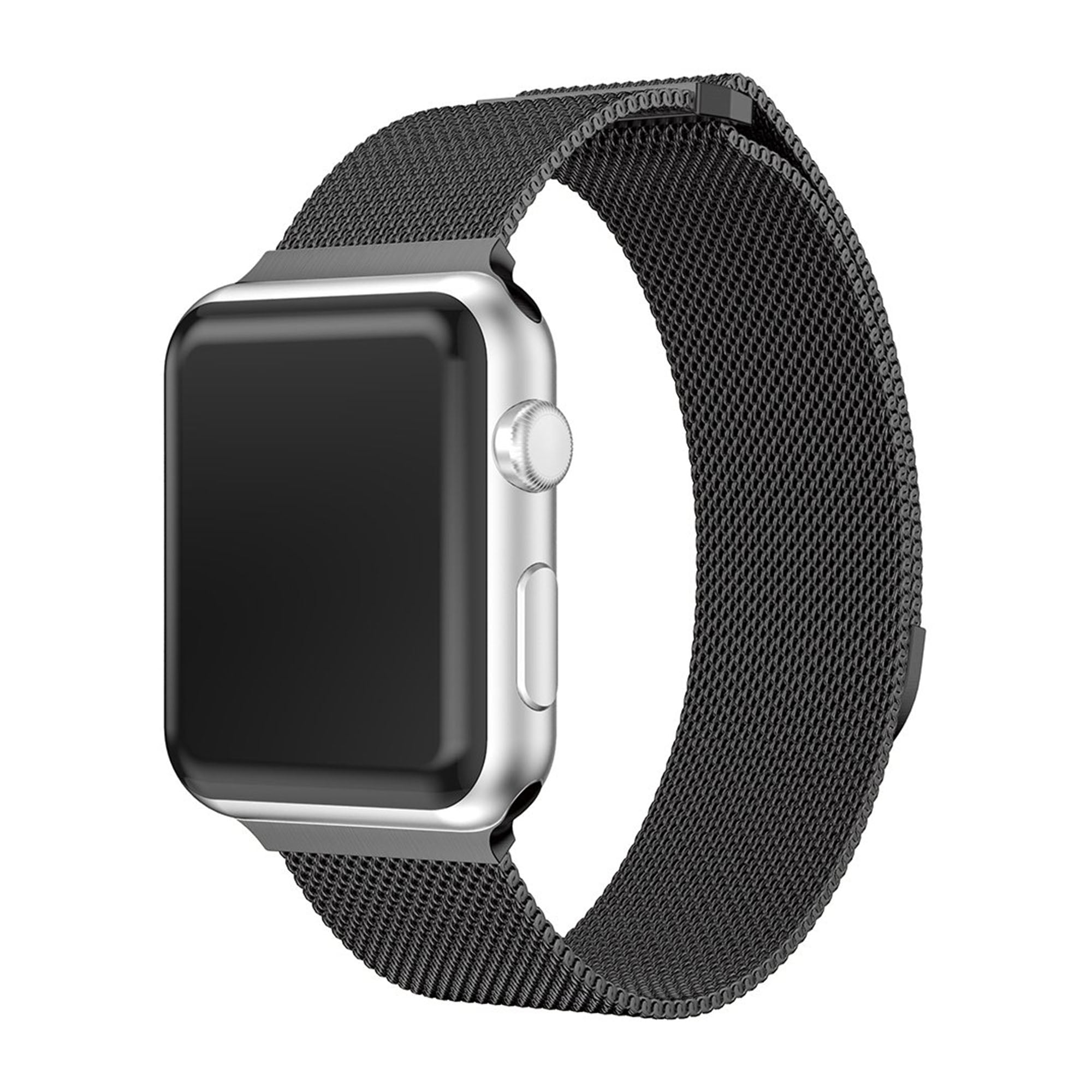 apple watch 4 silver with black band
