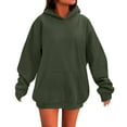 thumbnail image 6 of Womens Hoodies For Women Solid Warm Corduroy Hoodie Sweatshirt Pullover Long Sleeve With Pocket Oversized Fit Trendy Fall Color Comfortable Casual Daily Wear Pair With Jeans S Sweatshirt For Women, 6 of 9