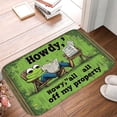 thumbnail image 5 of 1pc Frog Reading Newspaper Absorbent Non-Slip Bathroom Thickened Flannel Rug Decor,Soft,Quick Drying,Suitable For Indoor/outdoor Use,Bathrooms,Bedrooms,Kitchens,Terrace,Laundry Rooms,16"x24", 5 of 9