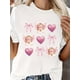 thumbnail image 1 of Valentine's Day Cupid & Heart Bow Graphic Women's Black T-Shirt - Short Sleeve, Round Neck, StretchyCamisetas para mujer, lindas camisetas con estampado gráfico, de manga corta, estilo casual, para ve, 1 of 7