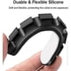 thumbnail image 3 of Black Cable Holder Clips, 5-Pack Cable Management Cord Organizer Clips Silicone Self Adhesive for Desktop USB Charging Cable Nightstand Power Cord Mou, 3 of 5