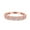 Rose, variant on Rose Tone, Simulated Cubic Zirconia Size-9 Half Eternity Ring Wedding Engagement Band 925 Sterling Silver