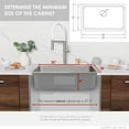thumbnail image 6 of Stylish Dual Mount 30" Stainless Steel Single Bowl Kitchen Sink with Grid & Strainer S-411TG, 6 of 11