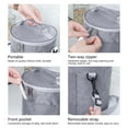 thumbnail image 4 of Round Insulated Lunch Box Bag - Handheld Portable Tote with Thickened Aluminum Foil Liner, Heat-Resistant Food Storage Bag, 4 of 6