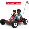 thumbnail image 3 of Radio Flyer Ultimate Kart Électrique 24 Volts pour Enfants de 3 à 8 Ans, 2 Places, Rouge, 3 of 12