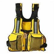 Fanvereka Adult Adjustable Life Jacket Vest Multi Pockets Buoyancy Life Saver Tank Top