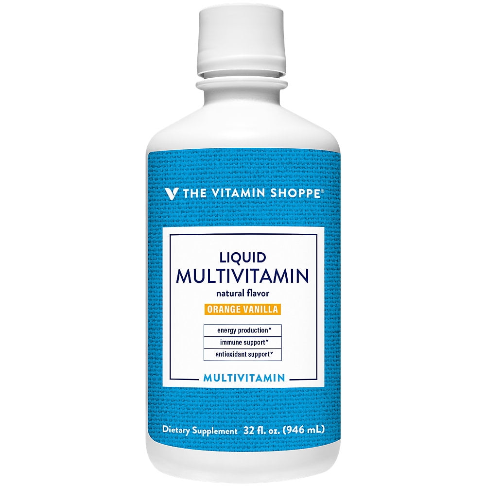 Liquid Multivitamin Orange Vanilla Flavor (32 Liquid Ounces) by The