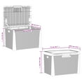 thumbnail image 4 of vidaXL Garden Storage Box with Seat Cushion Brown 125 L PP, 4 of 5