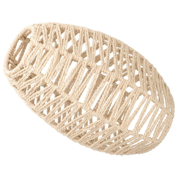 Homoyoyo Ceiling Lamp Shade Khaki Woven Paper Rope Stylish Home Accessory