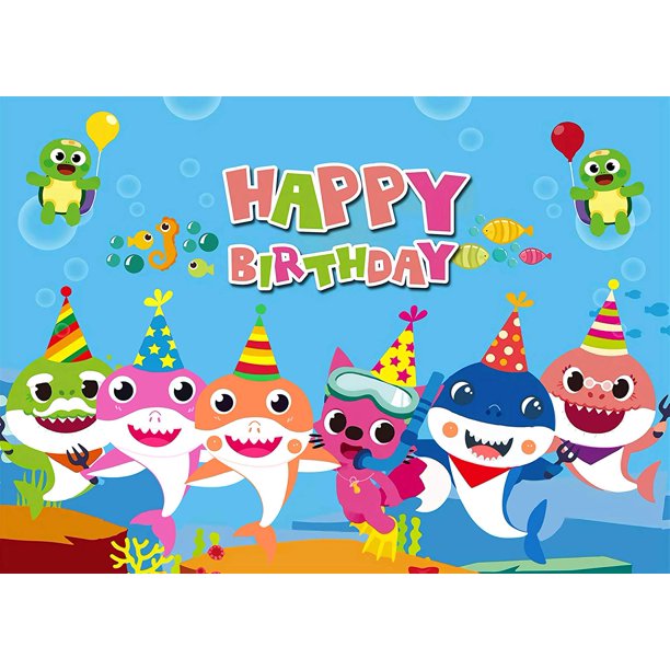 Shark Backdrop 7x5ft Blue Ocean Theme Cartoon Baby Blue Shark Family Photo Background For Baby Shark Birthday Decoration Walmart Com Shark Backdrop 7x5ft Blue Ocean Theme Cartoon Baby Blue Shark Family Photo Background For Baby Shark Birthday Decoration Walmart Com