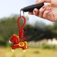thumbnail image 4 of Abalorio portátil de cuero sintético con diseño de caballo para bolso, año del Caballo 2026, para accesorios de bolso. Fortuna, 4 of 7
