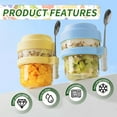 thumbnail image 6 of Food Storage Containers with Spoons Reusable Cereal Cups Leak Proof Breakfast Bowls Refrigerator Safe Grain and Oatmeal Jars Portable Snack Containers Bottles, 6 of 9