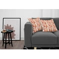 thumbnail image 3 of Ambesonne Floral Throw Pillow Cover 2 Pack, Retro Orchid Bouquet, 24", Orange Apricot and White, 3 of 5