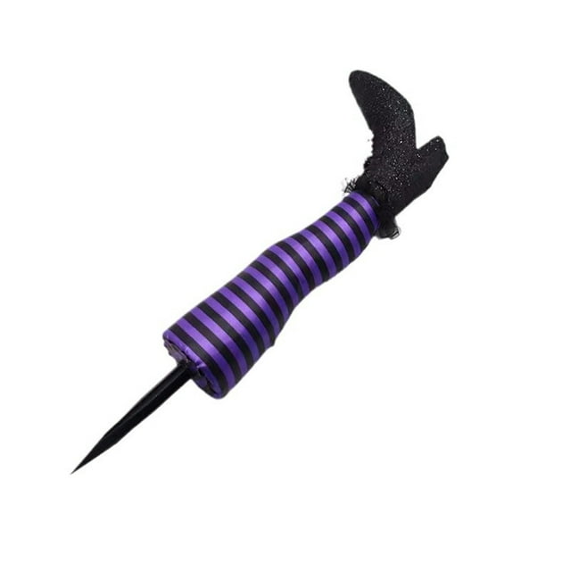 Witch Leg Yard Stake pour Décoration d'Halloween Bracelets Multicolores Robe de Fête pour Femmes Anniversaire