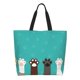 thumbnail image 1 of Easygdp Cute Cat Paw And Dog Bolsas Tote para Mujer, Bolsos de Hombro para Viaje, Bolsos de Mano de Gran Capacidad para Compras y Trabajo, 1 of 8