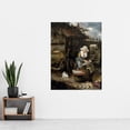 thumbnail image 2 of Potuyl A Housewife Cleaning Fish Cat Painting Extra Large XL Wall Art Poster Print, 2 of 3