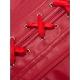 thumbnail image 7 of SAYFUT Fashion Women's Faux Leather Overbust Corset Busiter With G-string Body Shaper Top Bodice Black/Red Plus Size S-6XL, 7 of 7