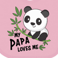 thumbnail image 4 of Inktastic My Papa Loves Me- Cute Panda Boys or Girls Baby Bib, 4 of 4