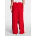 thumbnail image 3 of Time and Tru Women's Wide Leg Linen Blend Pants, Sizes XS-4X, 3 of 5