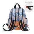 thumbnail image 5 of FORMRS School Backpack with Front Zippered Pocket 12" Student Travel Daypack, Pink Leaves, 5 of 6